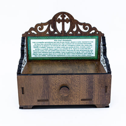 Oratório com Gaveta em MDF - São José Dormindo