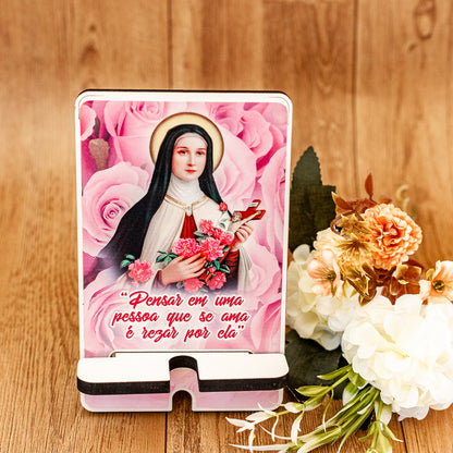 Porta Celular de Mesa Santa Teresinha