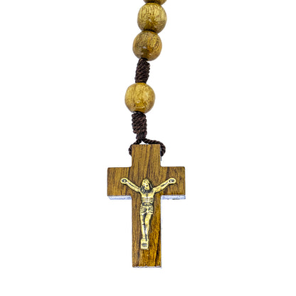 Terço 8mm Madeira - Nossa Senhora das Graças