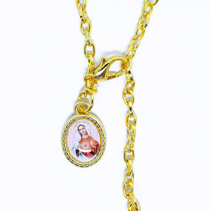 Pulseira Cristal - Imaculado Coração de Maria