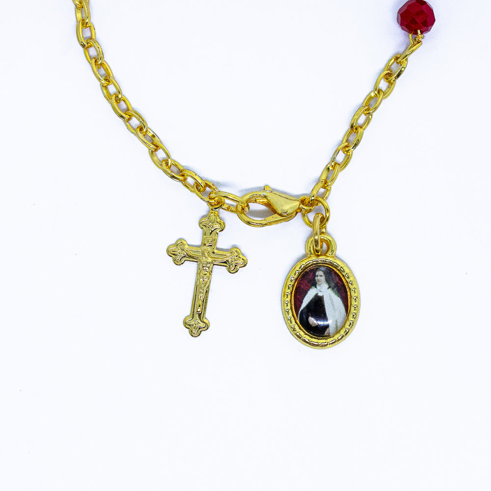Pulseira Cristal Santa Teresinha