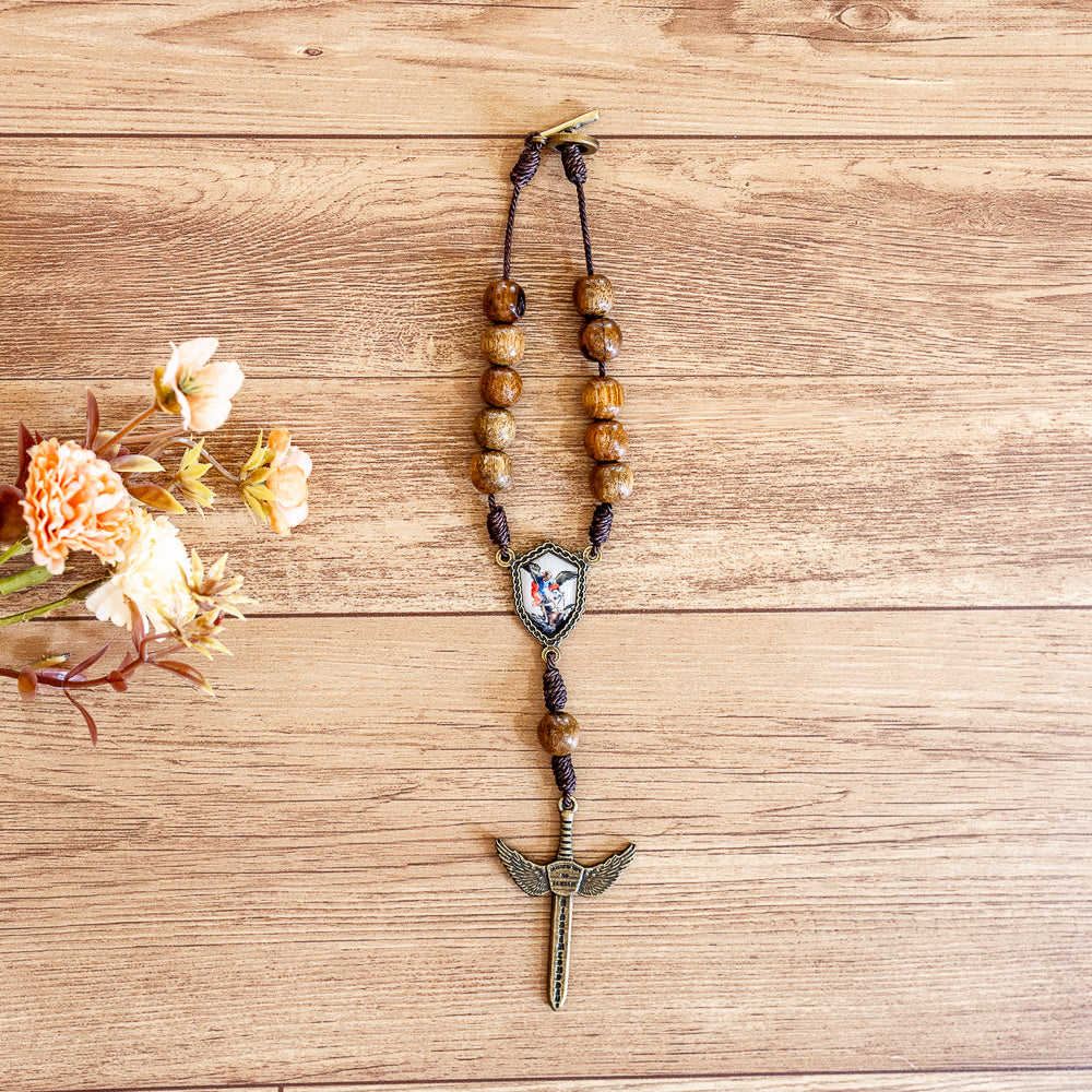 Dezena Carro São Miguel Arcanjo Madeira Ouro Velho