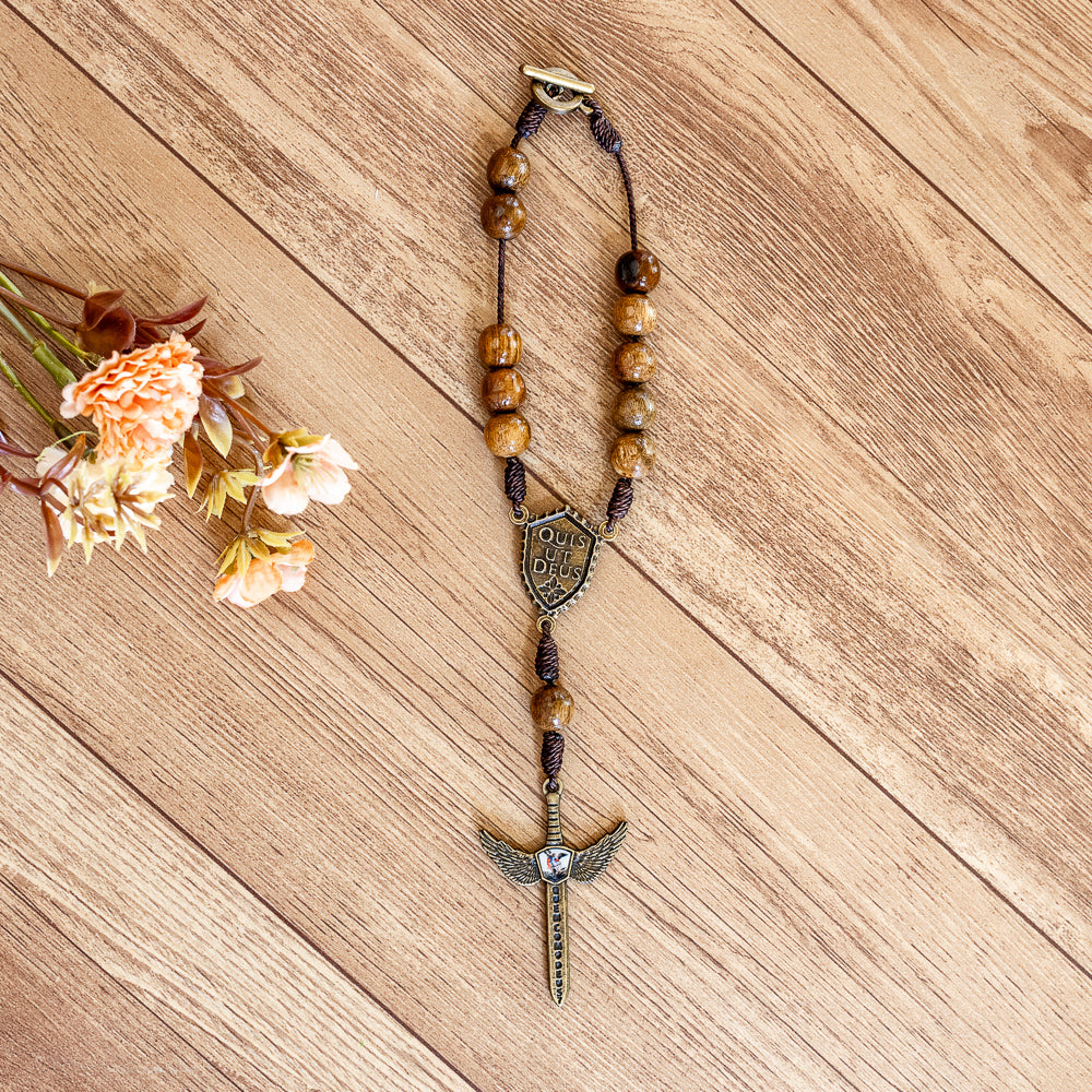 Dezena Carro São Miguel Arcanjo Madeira Ouro Velho