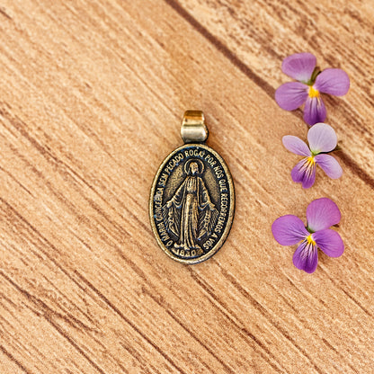 Medalha Milagrosa 39 mm - Ouro Velho