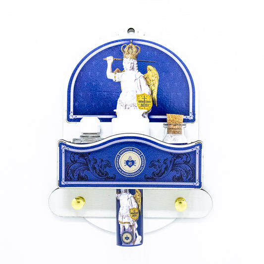 Porta Chave com Kit Sal, Água e Óleo - São Miguel Glorioso - Hesed