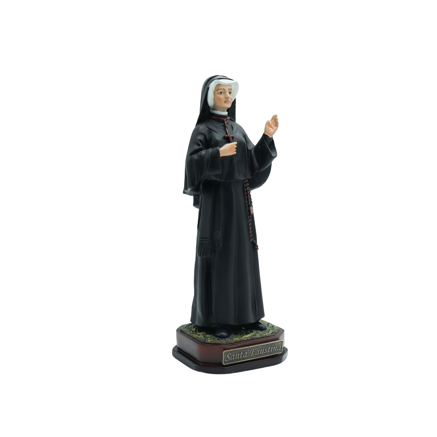 Imagem Santa Faustina 20 cm resina