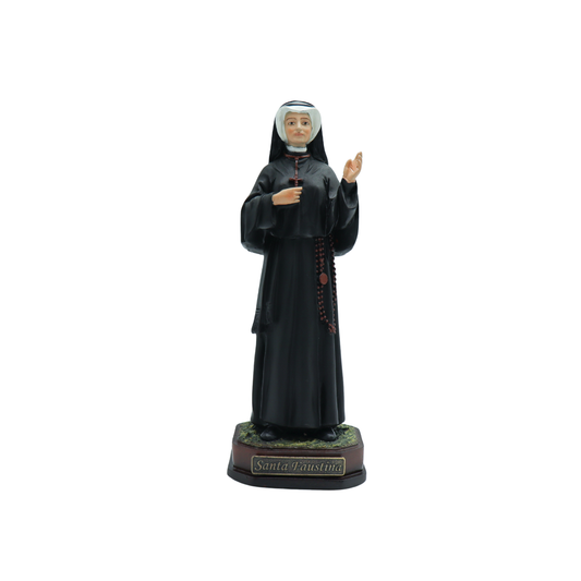 Imagem Santa Faustina 20 cm resina