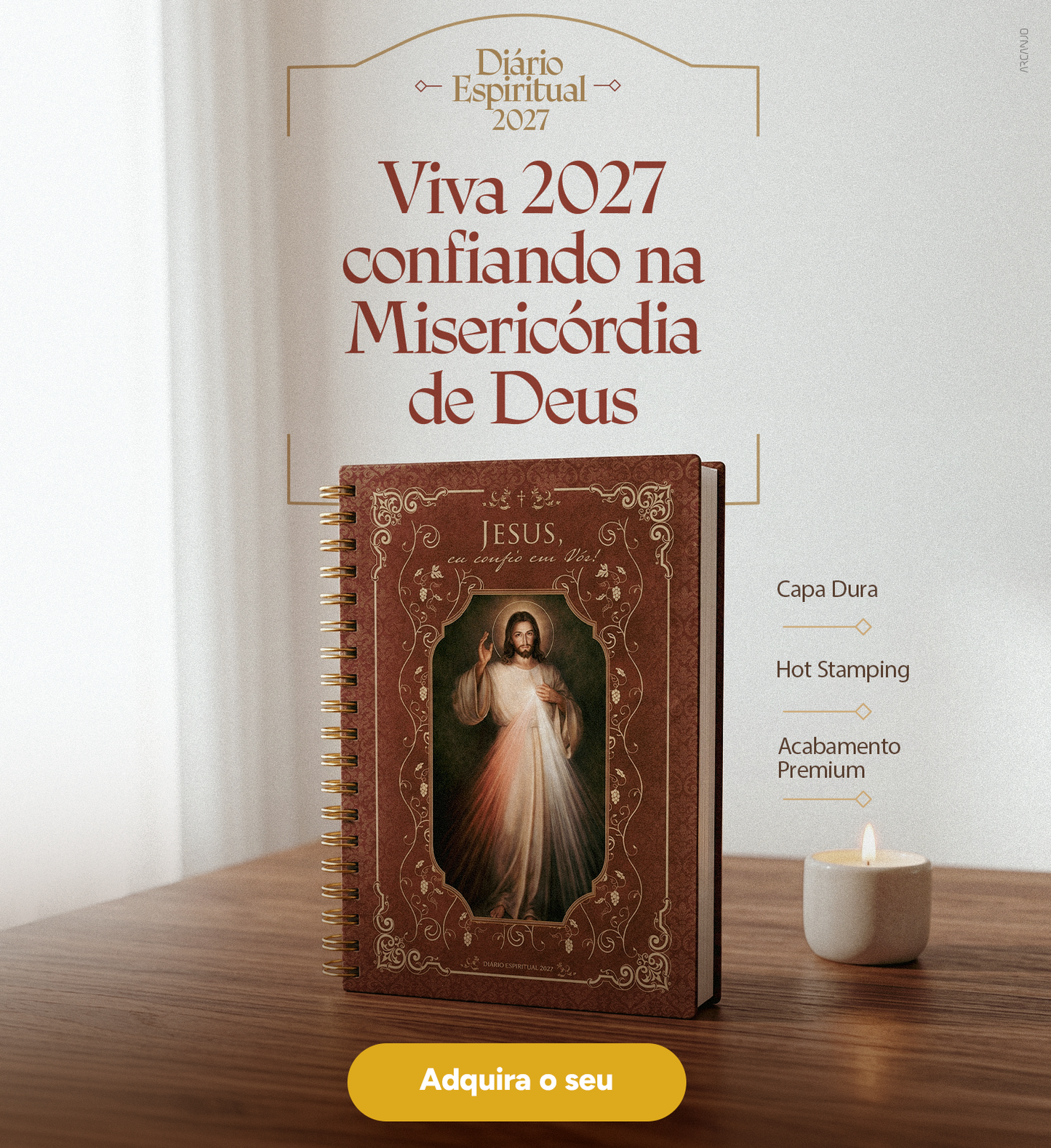 Diário Espiritual 2027 | Jesus Misericordioso - Instituto HESED