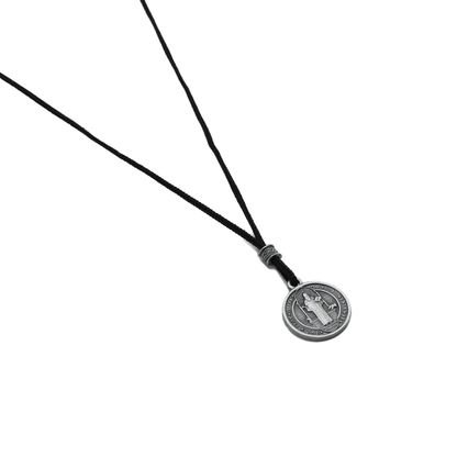 Cordão Medalha de São Bento Prata velha