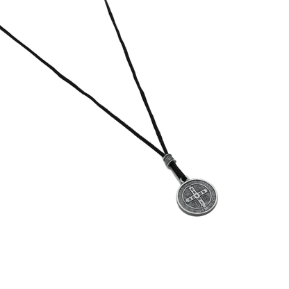 Cordão Medalha de São Bento Prata velha