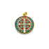 Medalha de São Bento 30 mm Dourada - Resinada