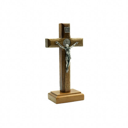 Cruz de Mesa - 9cm Prata Velha