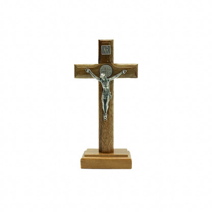 Cruz de Mesa - 9cm Prata Velha