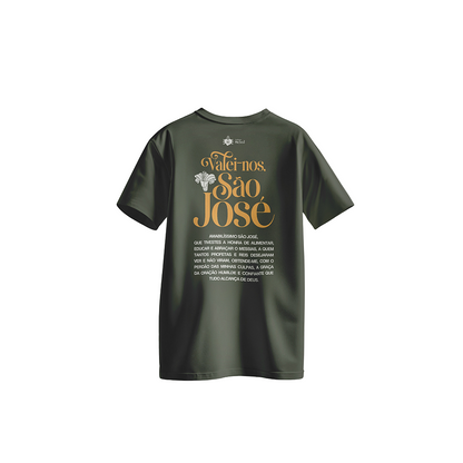 Camiseta Infantil de São José Verde Musgo