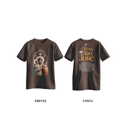 Camiseta Infantil de São José Marrom
