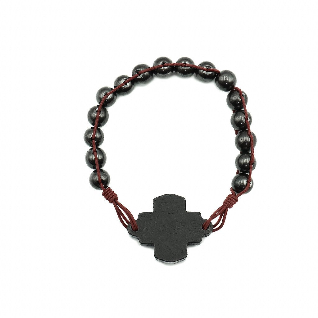 Pulseira Hematita trançada São Bento