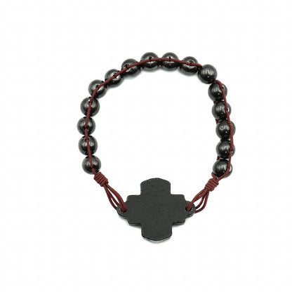 Pulseira Hematita trançada São Bento