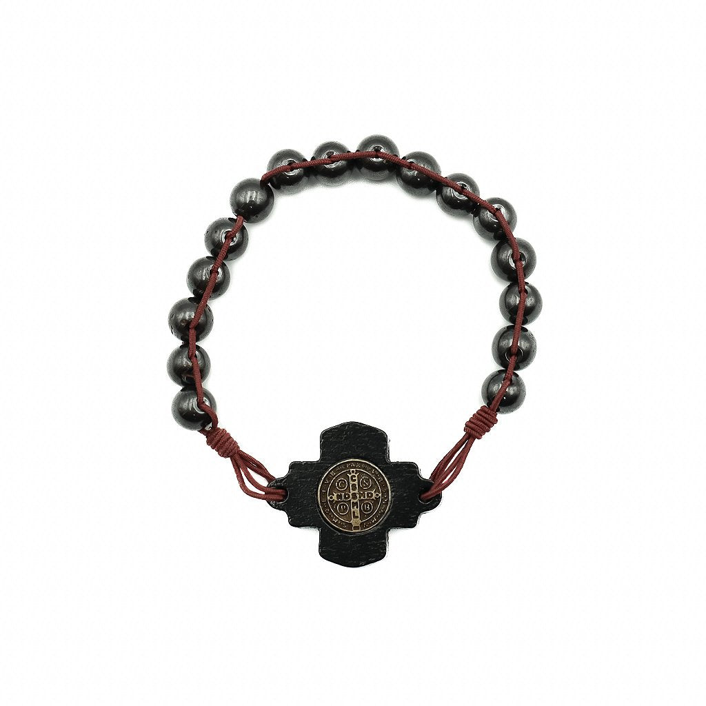 Pulseira Hematita trançada São Bento
