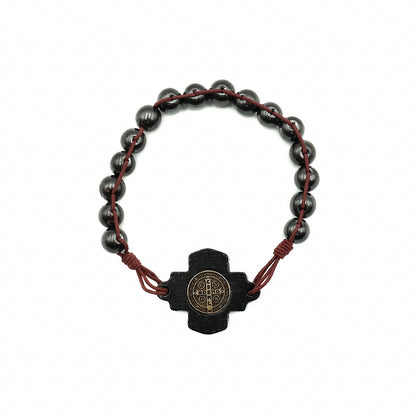 Pulseira Hematita trançada São Bento