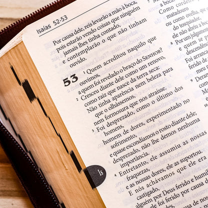 Bíblia Sagrada Tradução Oficial da CNBB  Capa  Zíper  Hesed