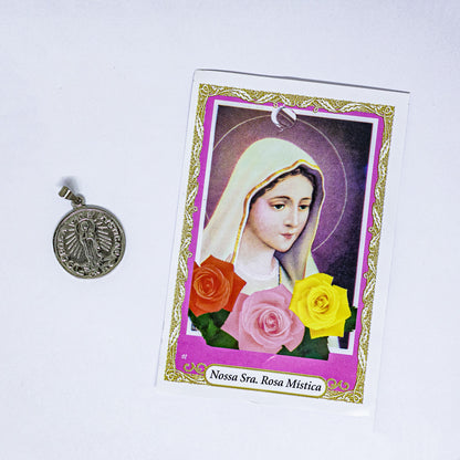 Medalha Nossa Senhora Rosa Mística 2mm - Hesed