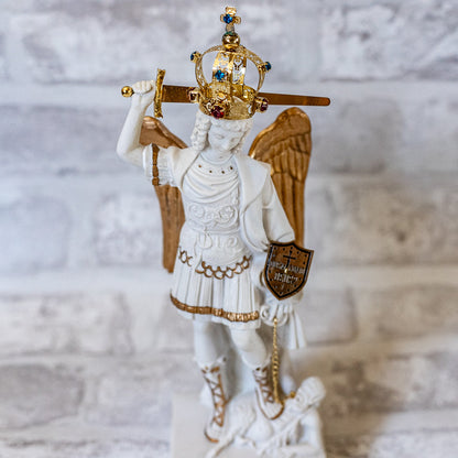 Imagem São Miguel Glorioso 25 cm Pó de Mármore - Hesed