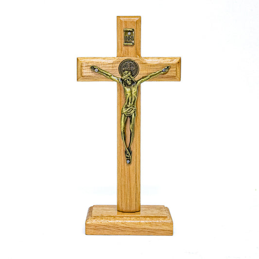 Cruz de Mesa 17 cm - Ouro Velho