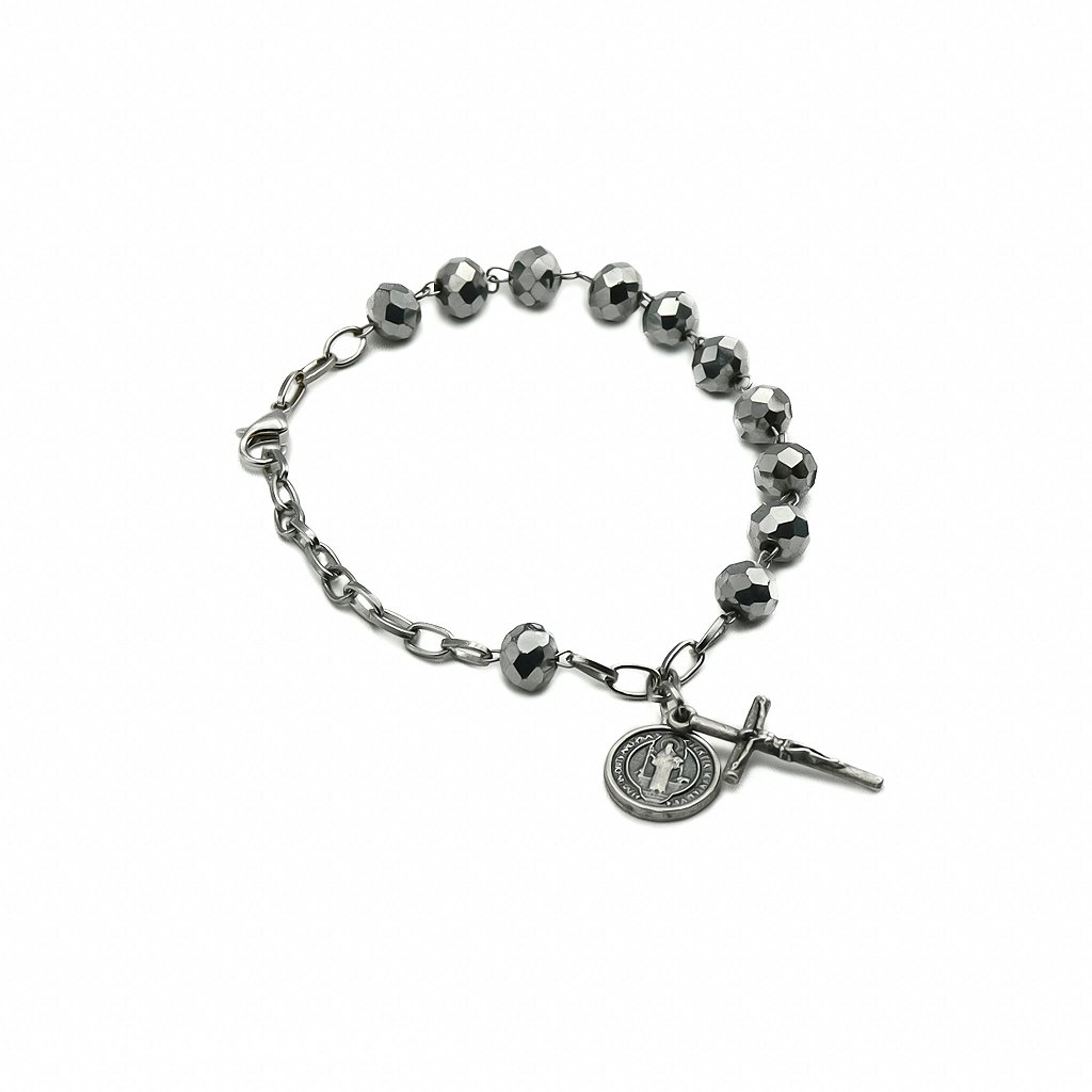 Pulseira Cristal 8mm São Bento