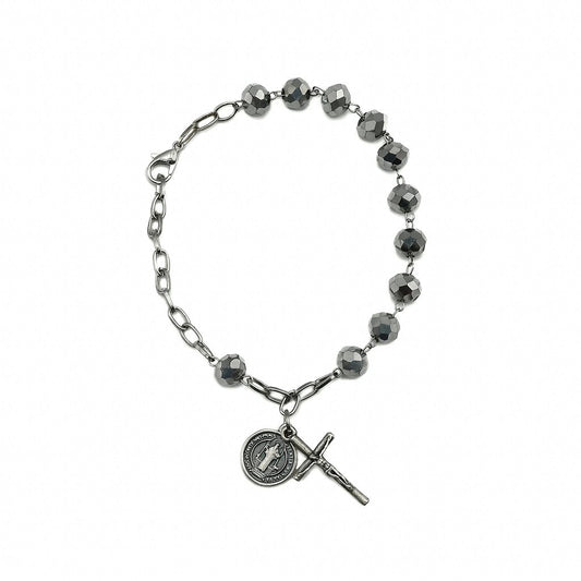 Pulseira Cristal 8mm São Bento