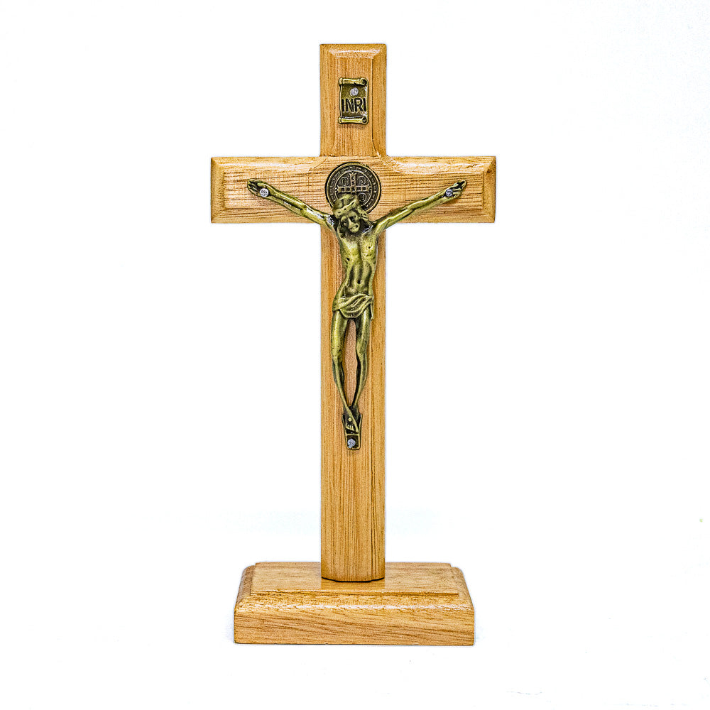 Cruz de Mesa 17 cm - Ouro Velho
