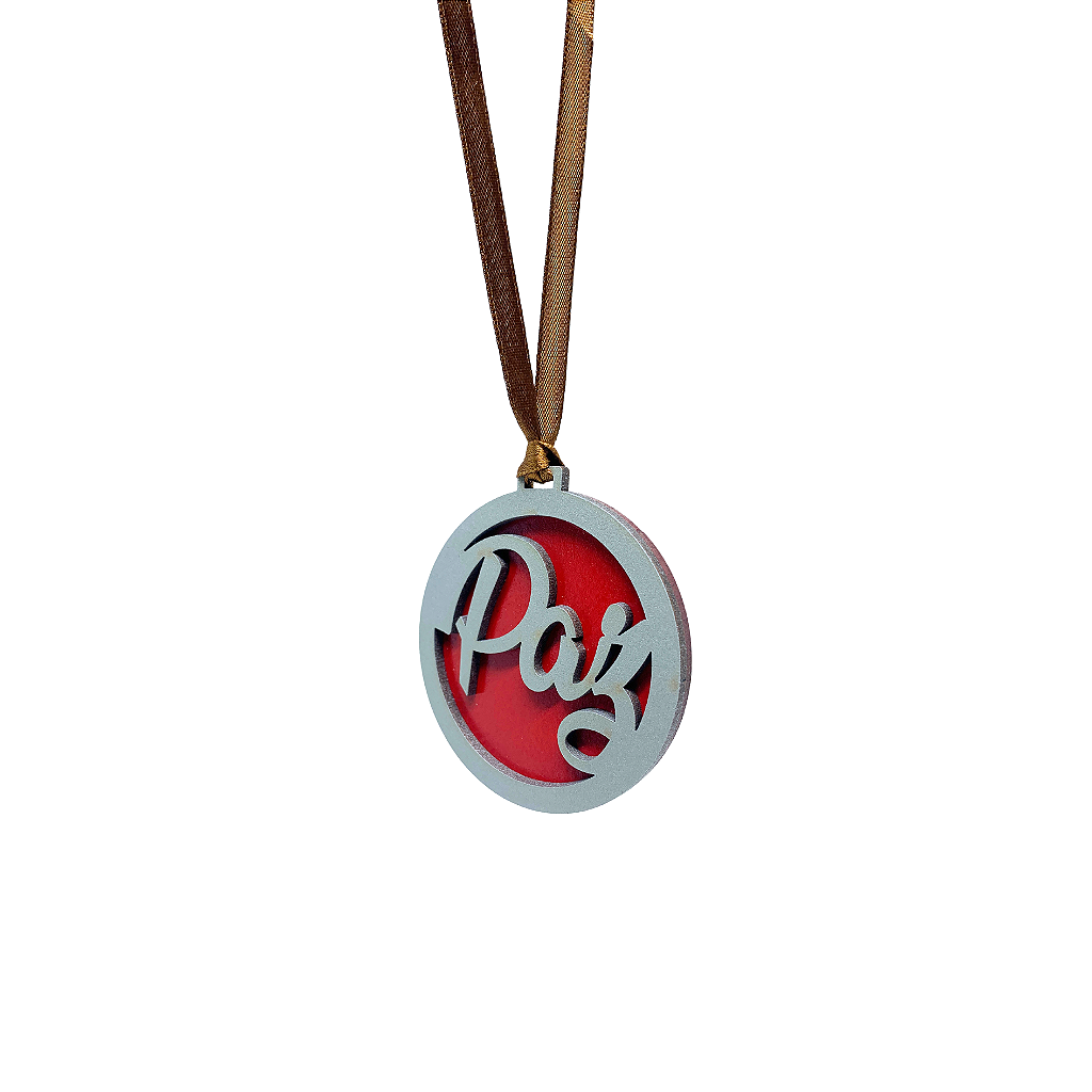 Enfeite de Natal MDF - Paz