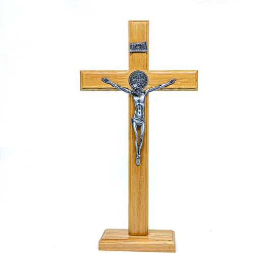 Cruz de Mesa 36 cm - Prata Velha