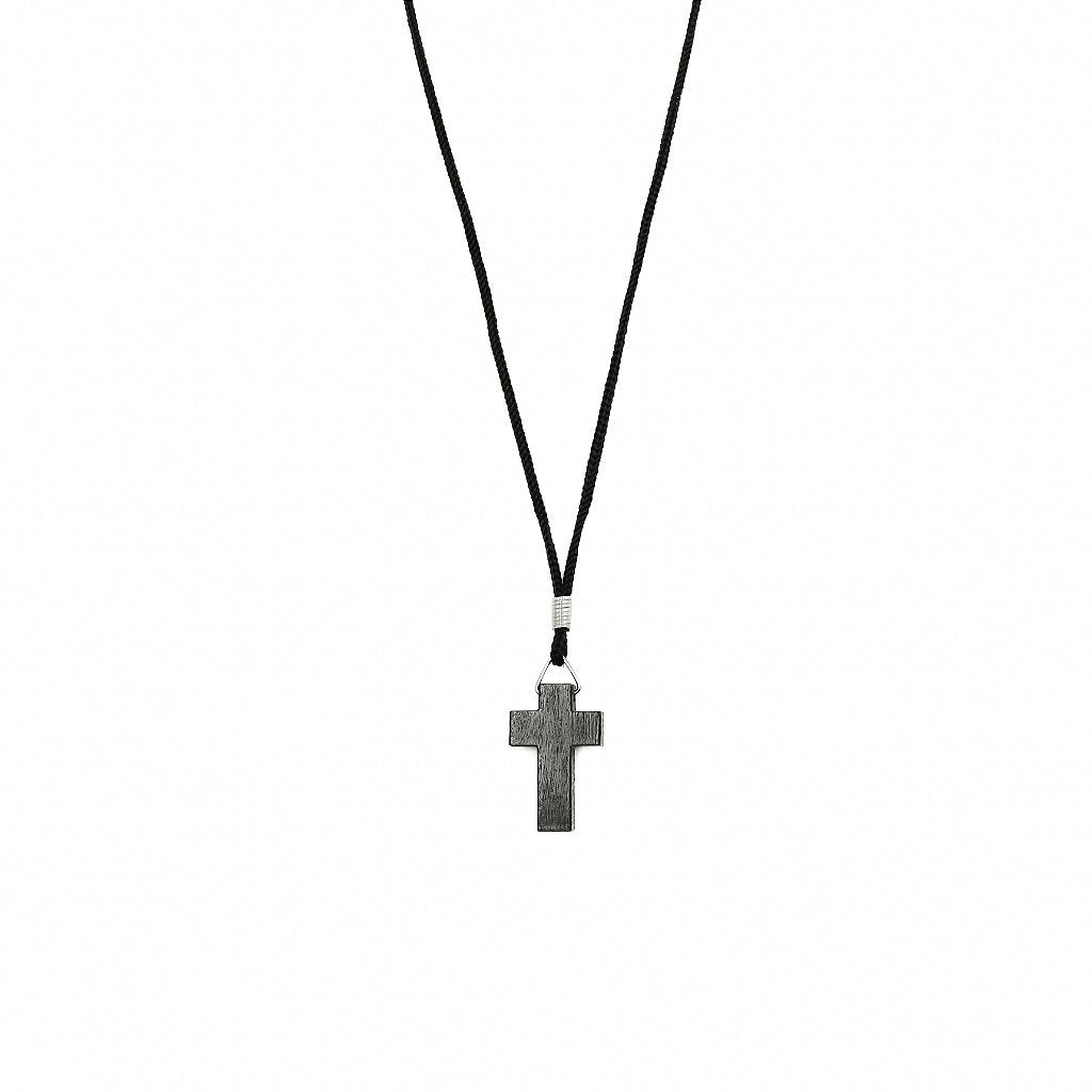 Cordão Cruz Preta Pequena