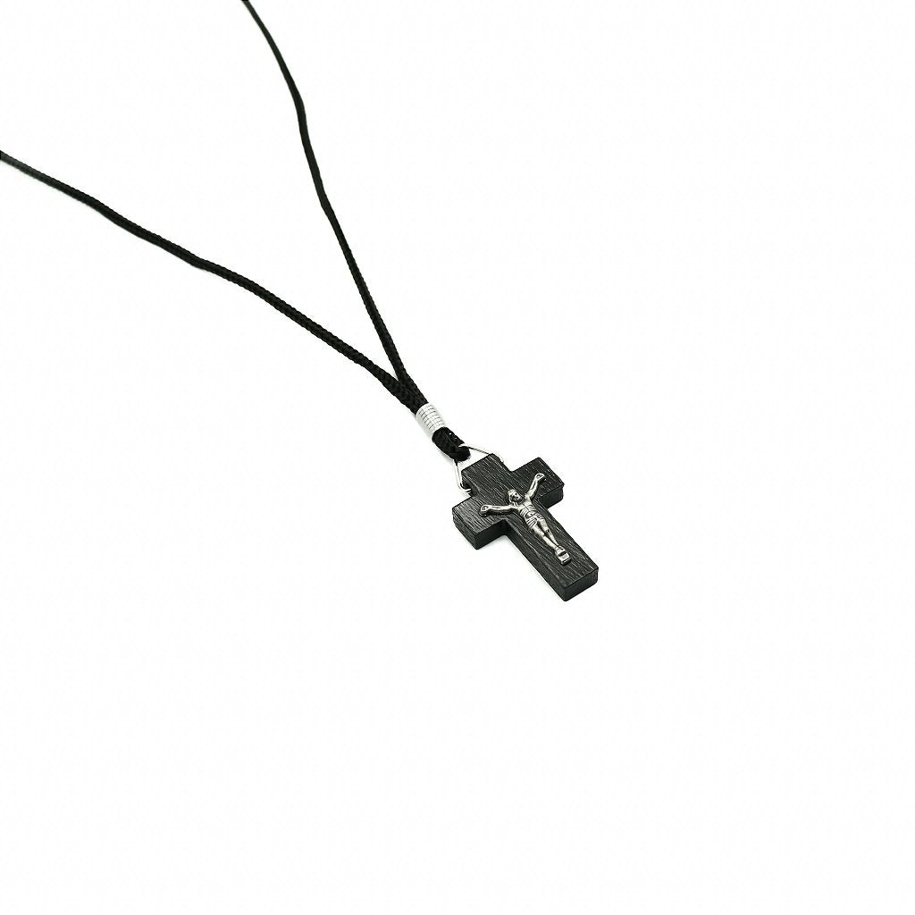 Cordão Cruz Preta Pequena