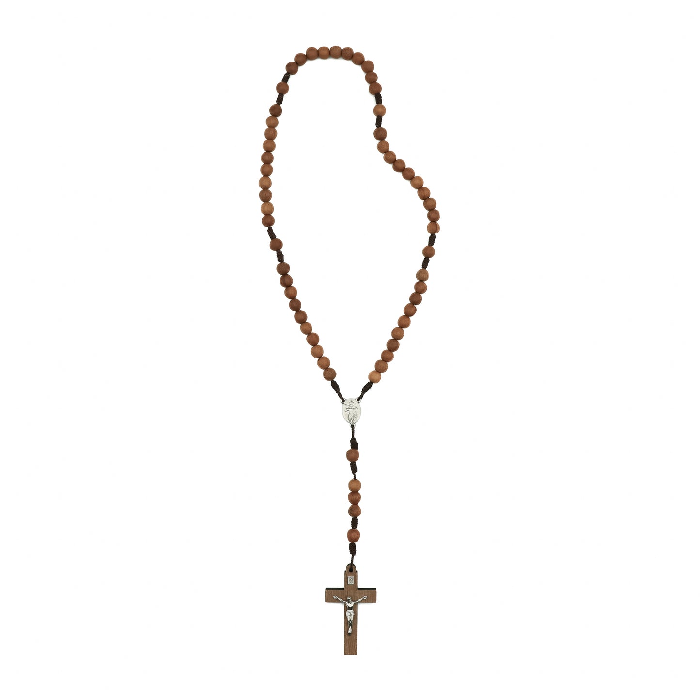 Terço São Miguel com reliquia da gruta de São Miguel madeira 8mm
