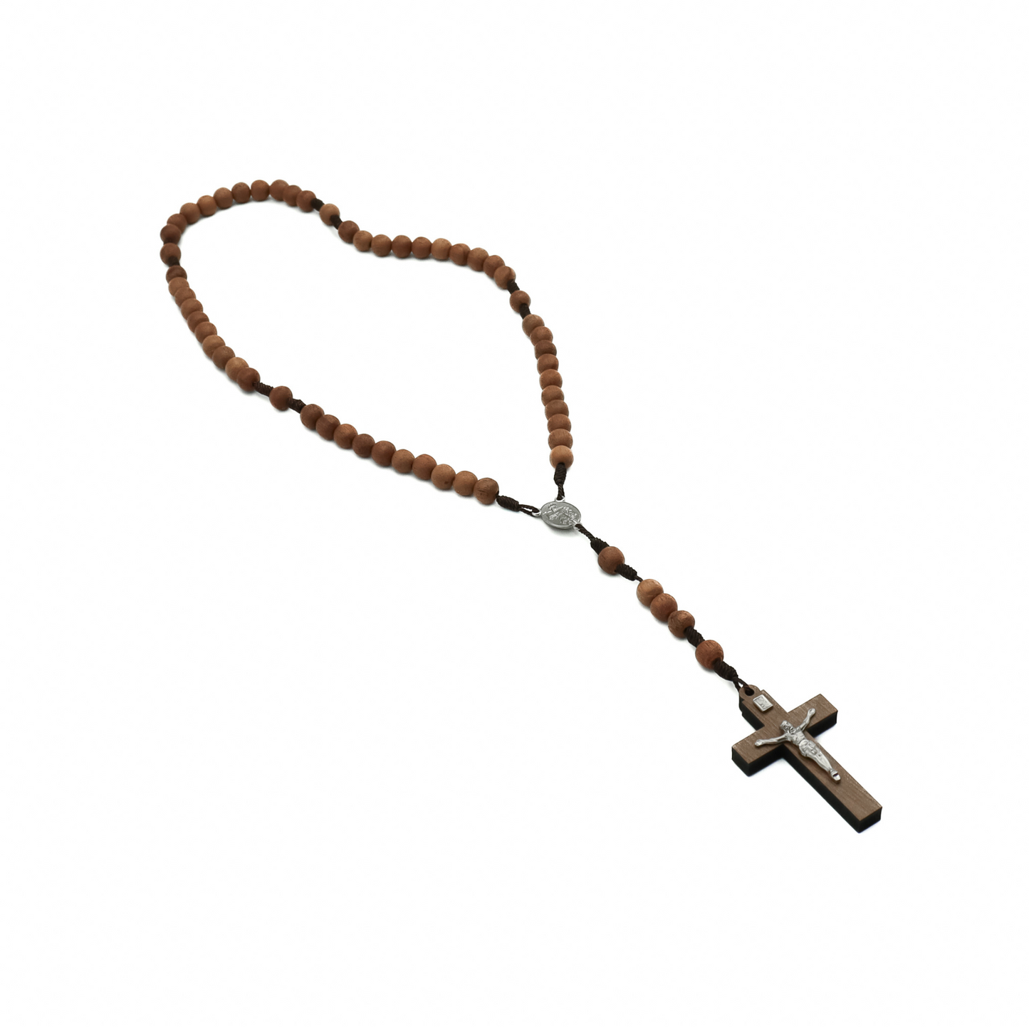 Terço São Miguel com reliquia da gruta de São Miguel madeira 8mm