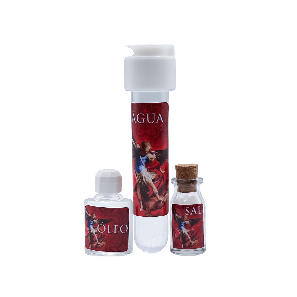 Porta Chave com Kit Sal, Água e Óleo - São Miguel