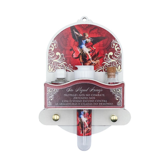 Porta Chave com Kit Sal, Água e Óleo - São Miguel