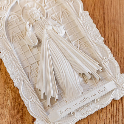 Quadro Branco de Resina Jesus Misericordioso - Instituto Hesed