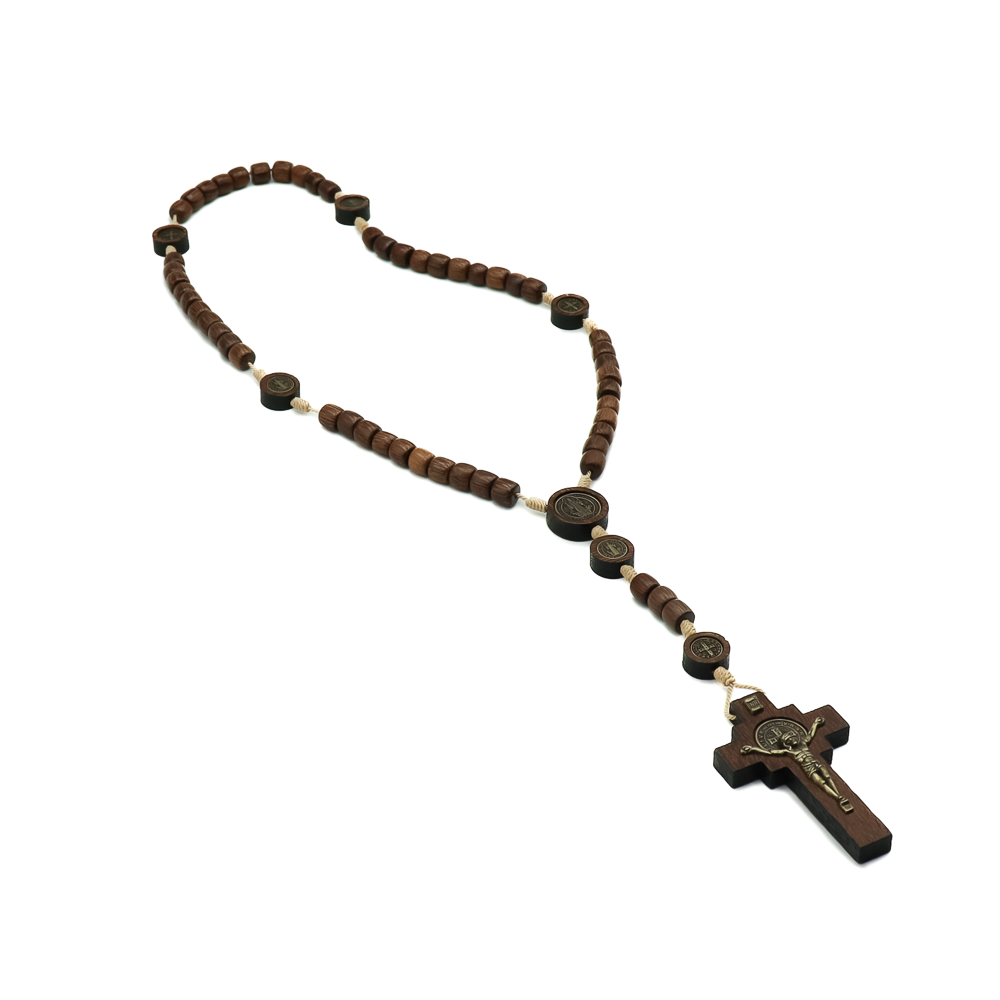 Terço São Bento com Pai Nosso Rajada 10 mm