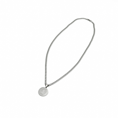 Colar Inox Medalha São Bento Gravada