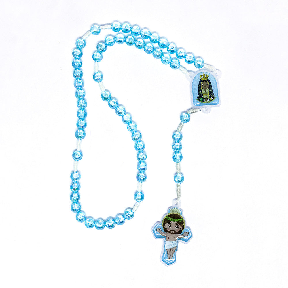 Terço Bolsinha Manto Infantil - Nossa Senhora Aparecida