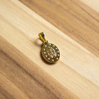 Medalha de Nossa Senhora das Graças 13mm Dourada
