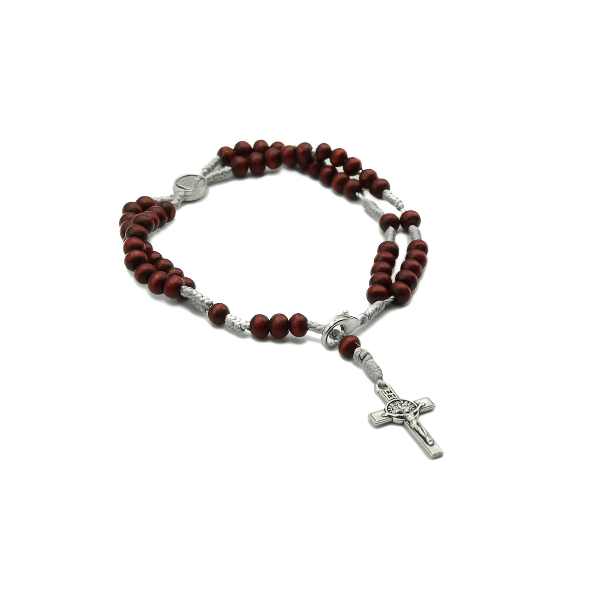 Terço Pulseira Madeira Nossa Senhora Aparecida