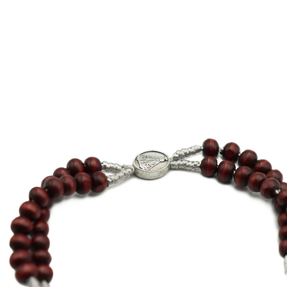 Terço Pulseira Madeira Nossa Senhora Aparecida