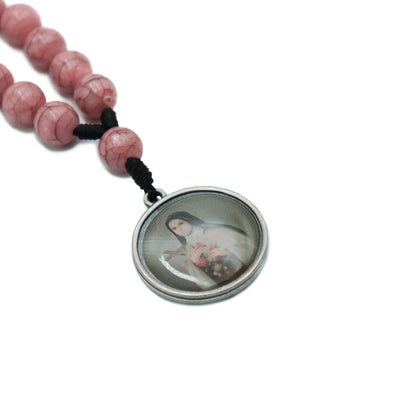 Chaveiro Dezena Com Medalha Resinada  Santa Teresinha