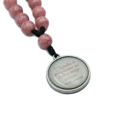 Chaveiro Dezena Com Medalha Resinada  Santa Teresinha