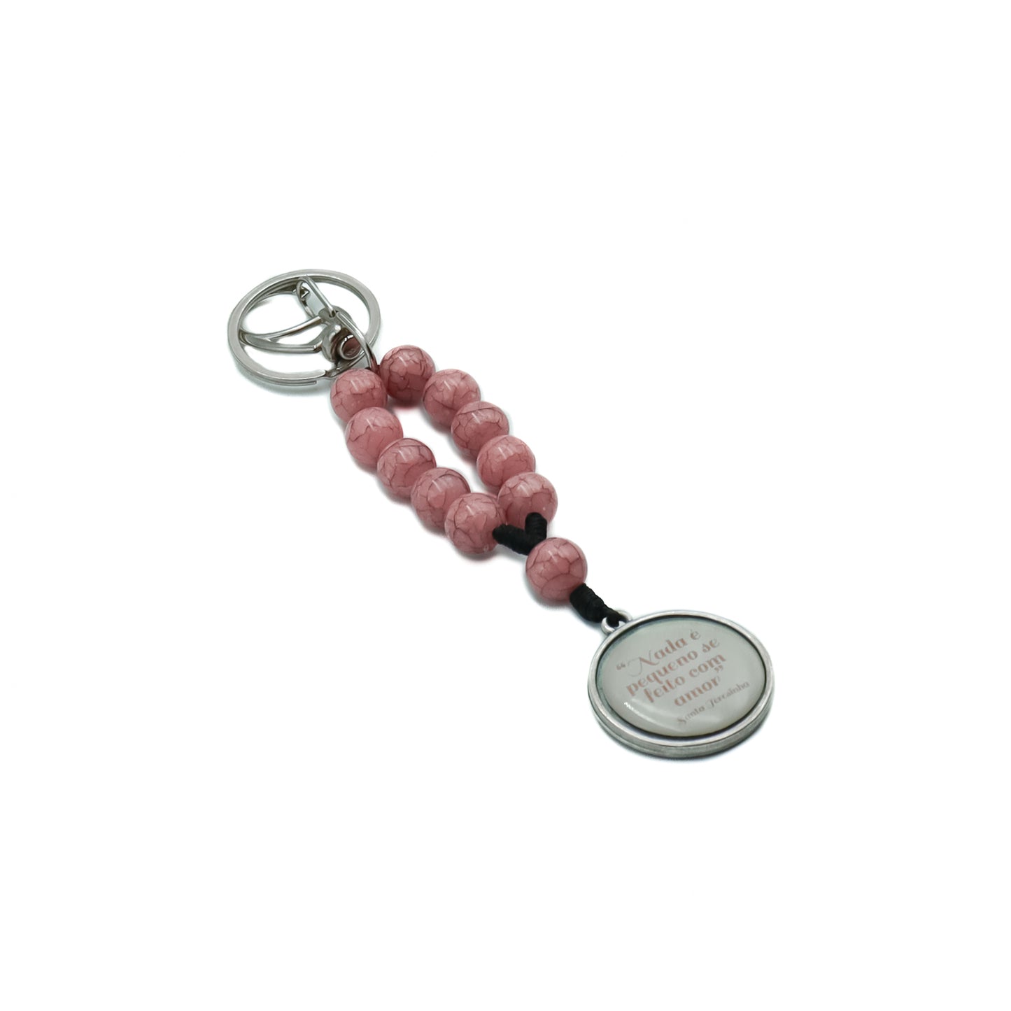 Chaveiro Dezena Com Medalha Resinada  Santa Teresinha