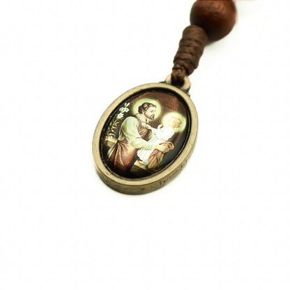 Chaveiro Madeira Pai / São José Resinado