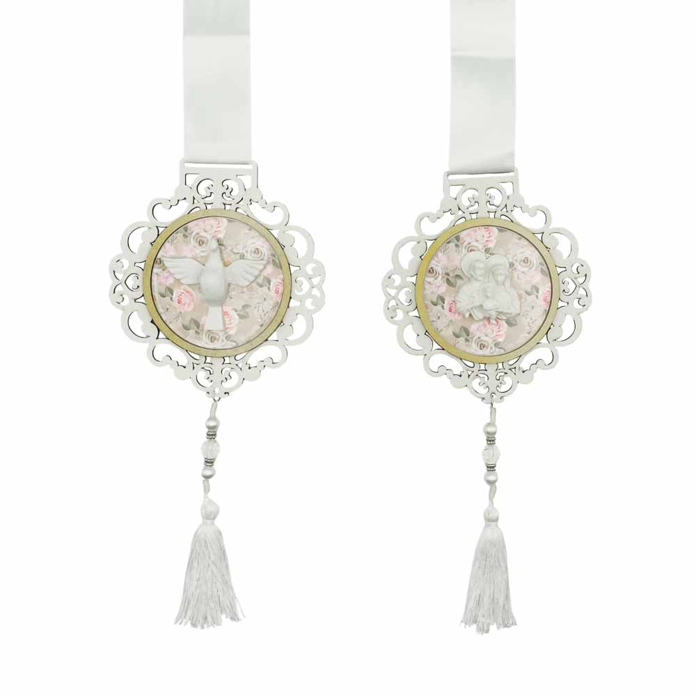 Escapulário de Porta - Espirito Santo e Sagrada Família